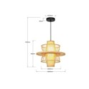 Light Prestige LP-3110/1P NT Rattanowa lampa wisząca Astra naturalna 1xE27