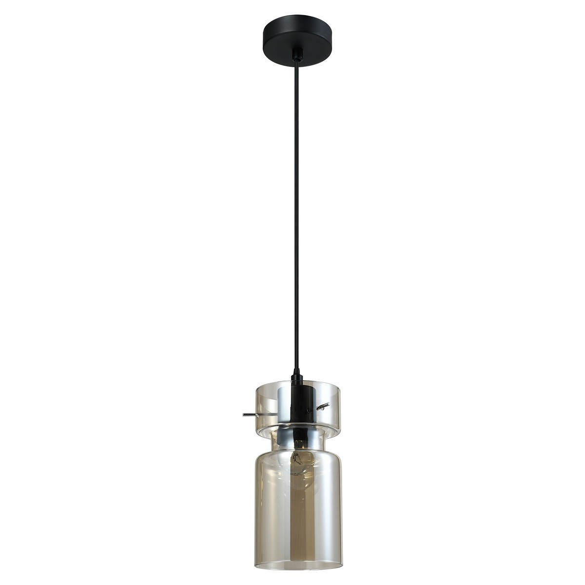 Light Prestige LP-2811/1P AM Pojedyncza lampa wisząca Nivio dymna 1xE27