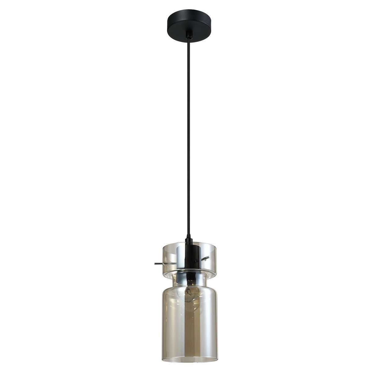 Light Prestige LP-2811/1P AM Pojedyncza lampa wisząca Nivio dymna 1xE27