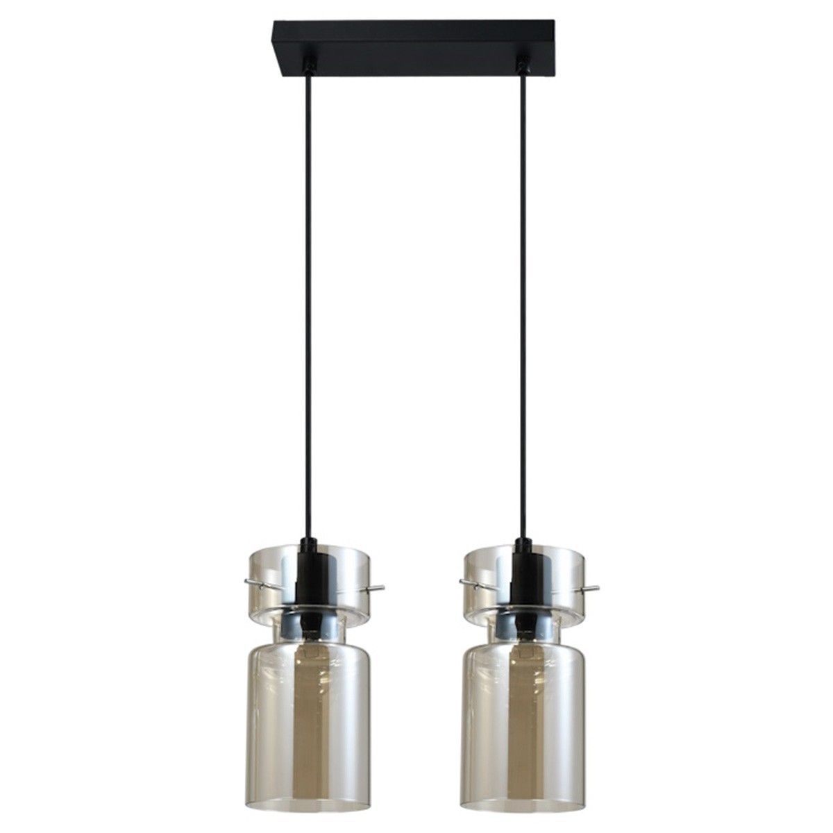 Light Prestige LP-2811/2L AM Podwójna lampa wisząca Nivio dymna 2xE27