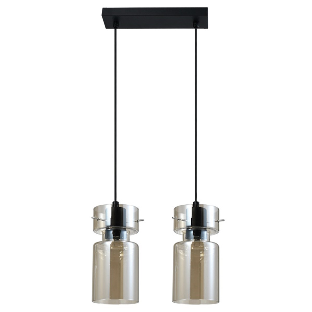 Light Prestige LP-2811/2L AM Podwójna lampa wisząca Nivio dymna 2xE27