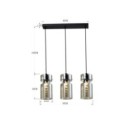 Light Prestige LP-2811/3L AM Potrójna lampa wisząca Nivio dymna 3xE27