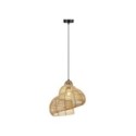 Light Prestige LP-1806/1P 40cm Rattanowa lampa wisząca Shella 40 cm jasne drewno 1xE27