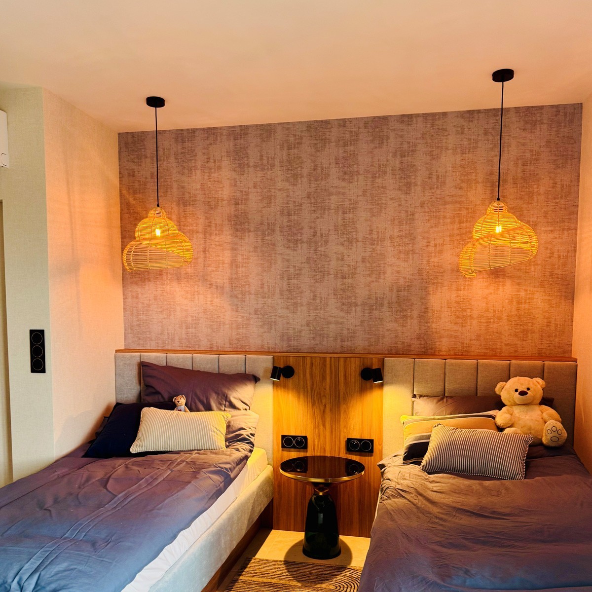 Light Prestige LP-1806/1P 40cm Rattanowa lampa wisząca Shella 40 cm jasne drewno 1xE27