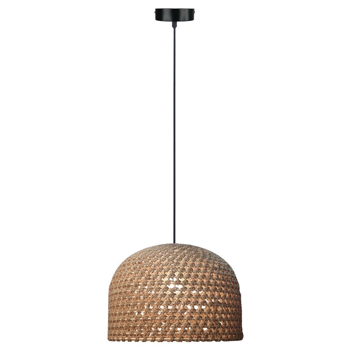 Light Prestige LP-2025/1P 50 cm Rattanowa lampa wisząca Kanso 50 cm jasne drewno 1xE27