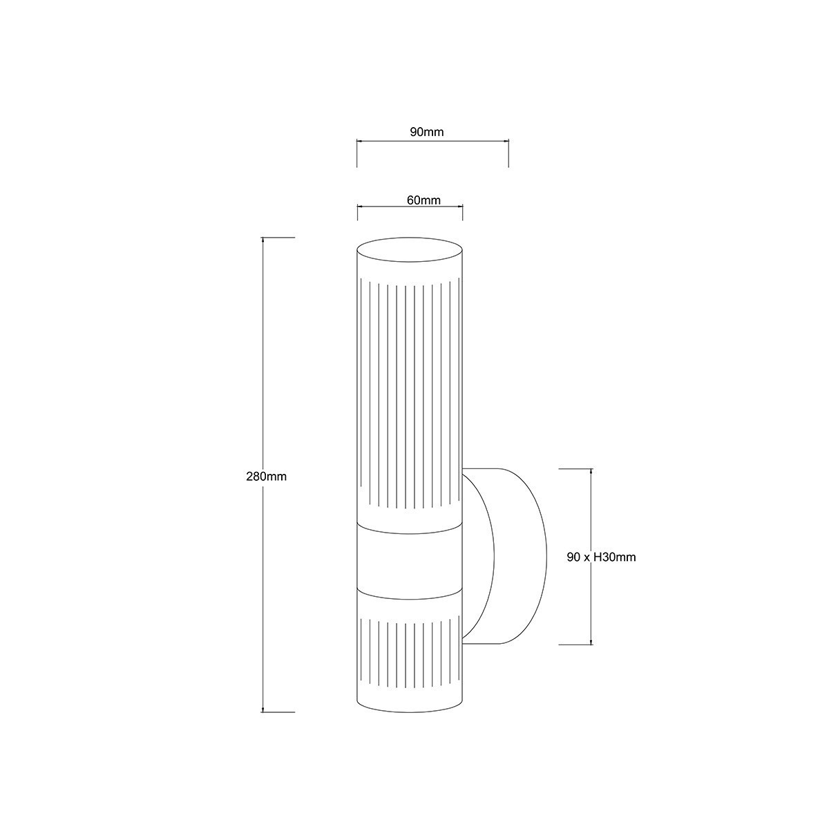 Light Prestige LP-1510/1W GR Kinkiet Ambiente grafitowy LED CCT