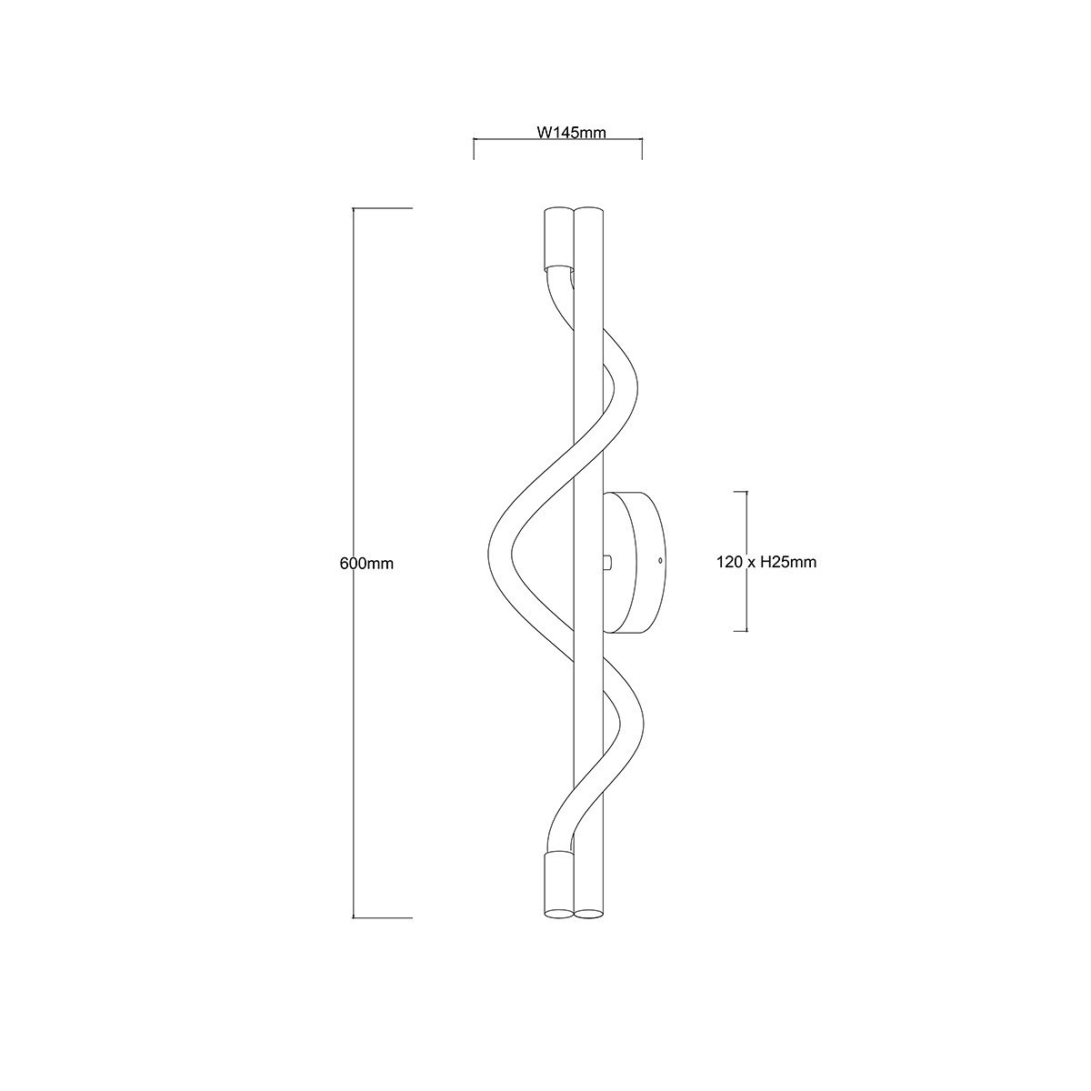 Light Prestige LP-2345/1W GD Kinkiet Meleca złoty LED CCT