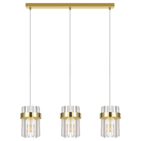 Light Prestige LP-2910/3L GD Lampa wisząca Vetro złota 3xE14
