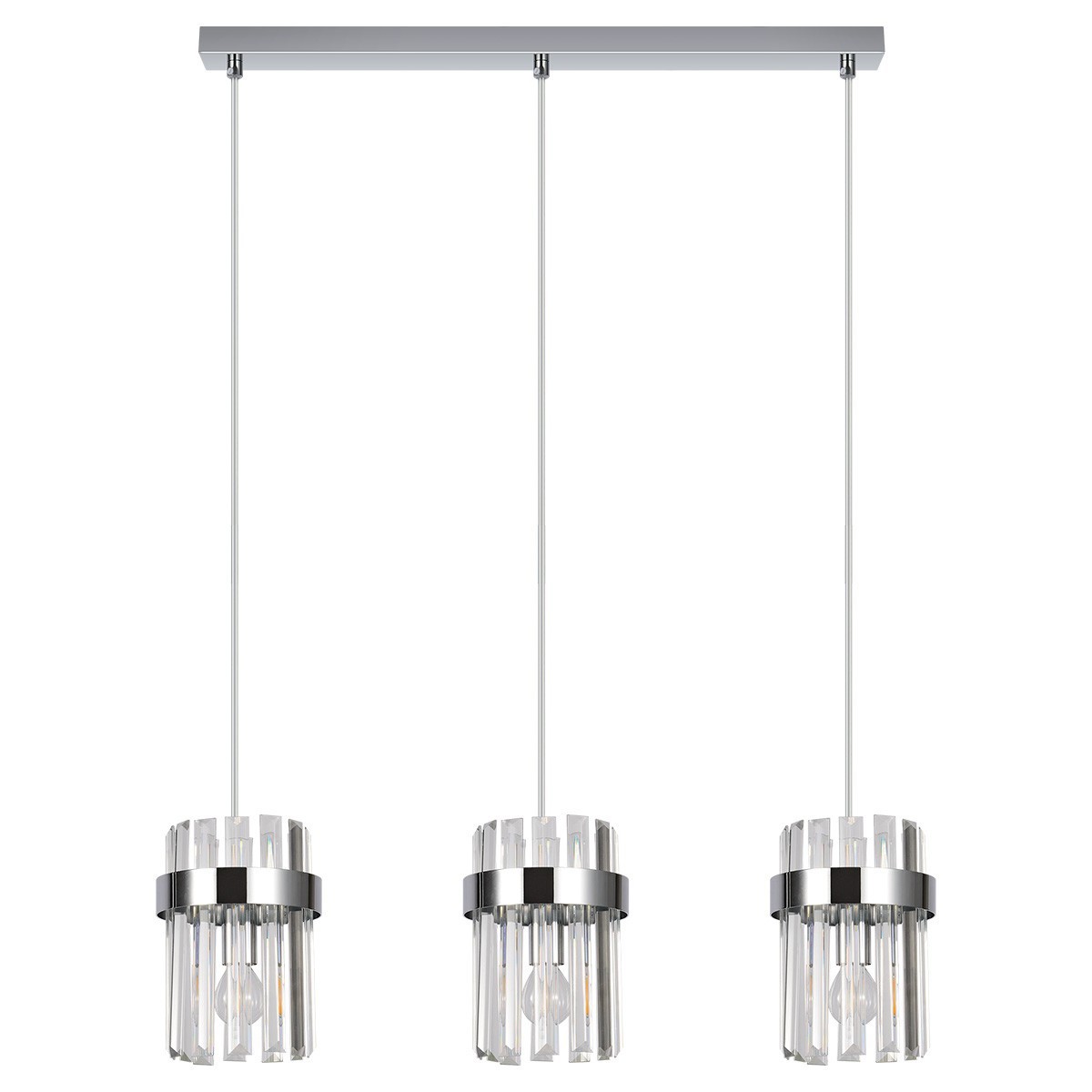 Light Prestige LP-2910/3L CH Lampa wisząca Vetro chrom 3xE14