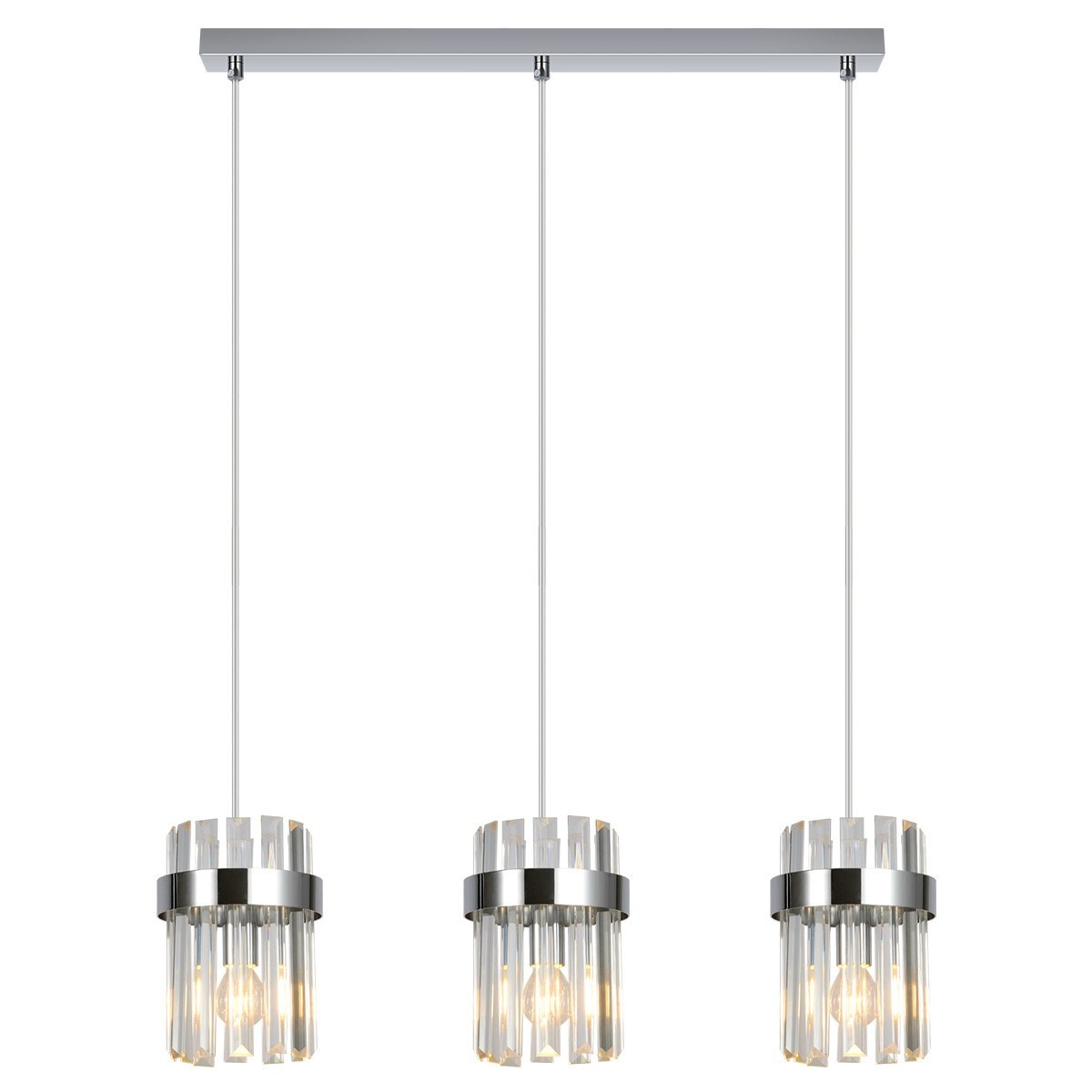 Light Prestige LP-2910/3L CH Lampa wisząca Vetro chrom 3xE14