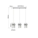 Light Prestige LP-2910/3L CH Lampa wisząca Vetro chrom 3xE14