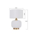 Light Prestige LP-1515/1T small white Lampa stołowa Tamiza 48 cm biała 1xE27
