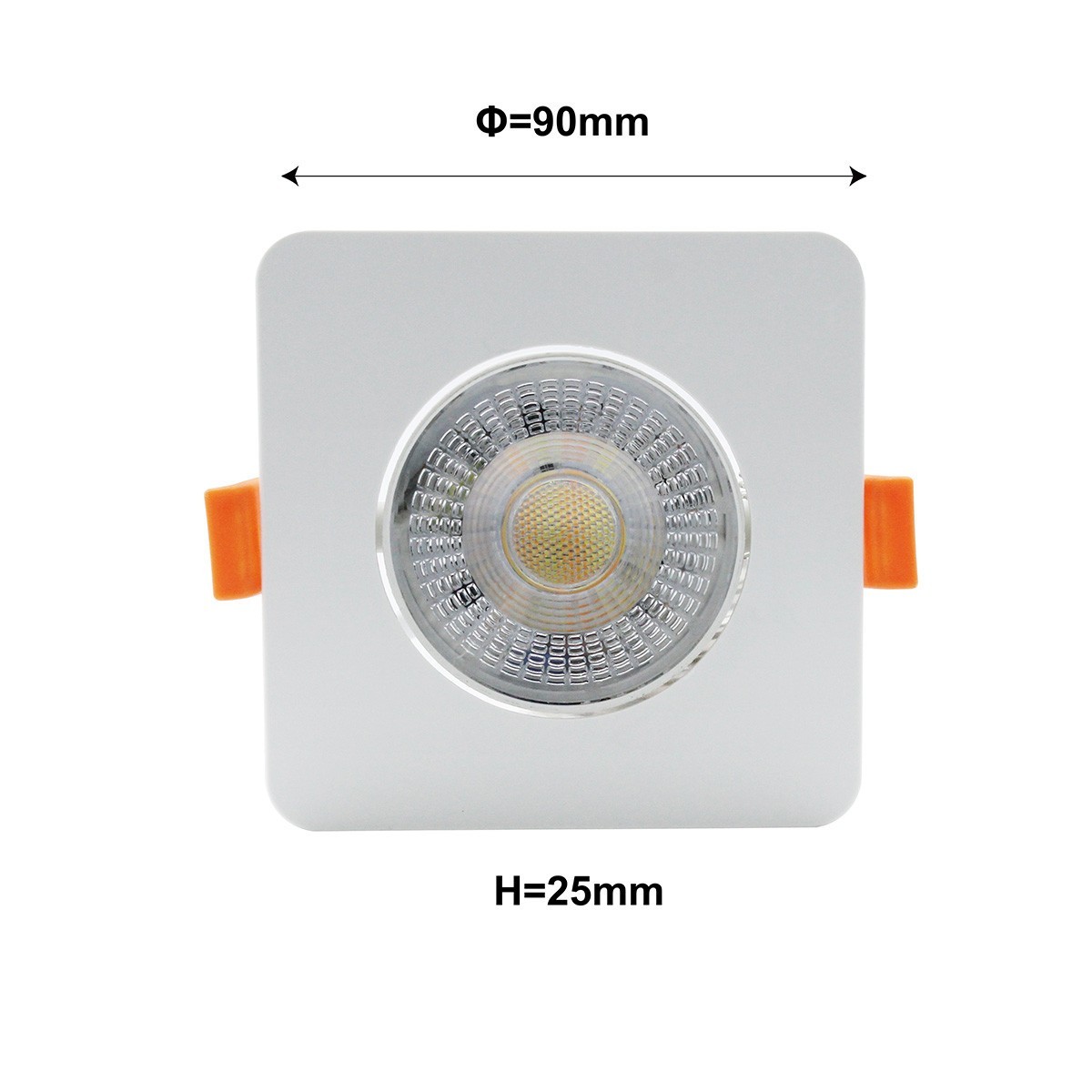 Light Prestige LP-1506/1RS WH Square Ruchome kwadratowe oczko podtynkowe Plus białe LED CCT