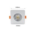Light Prestige LP-1506/1RS WH Square Ruchome kwadratowe oczko podtynkowe Plus białe LED CCT