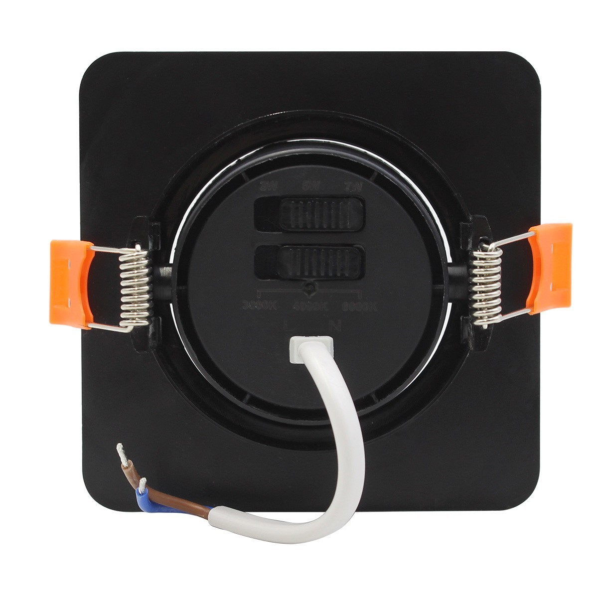 Light Prestige LP-1506/1RS BK Square Ruchome kwadratowe oczko podtynkowe Plus czarne LED CCT