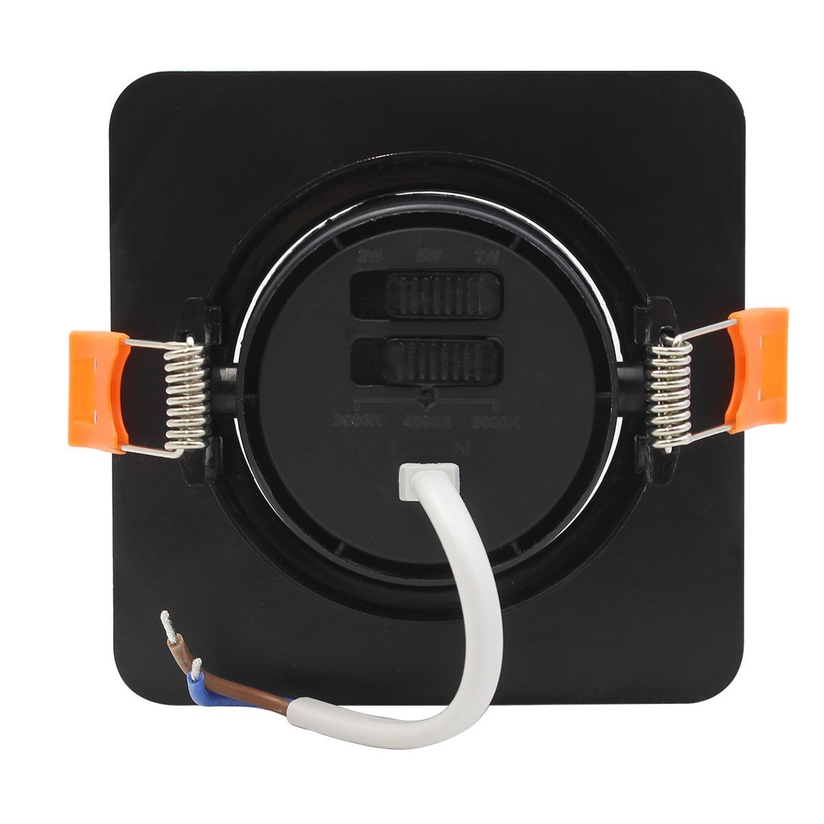 Light Prestige LP-1506/1RS BK Square Ruchome kwadratowe oczko podtynkowe Plus czarne LED CCT