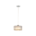 Light Prestige LP-2910/1P CH round Okrągła lampa wisząca Vetro chrom 1xE27