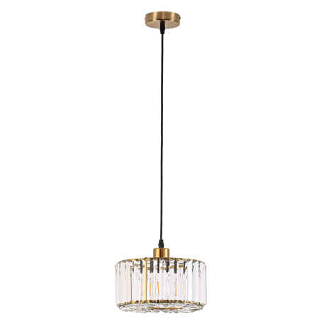 Light Prestige LP-2910/1P GD round Okrągła lampa wisząca Vetro Złota1xE27