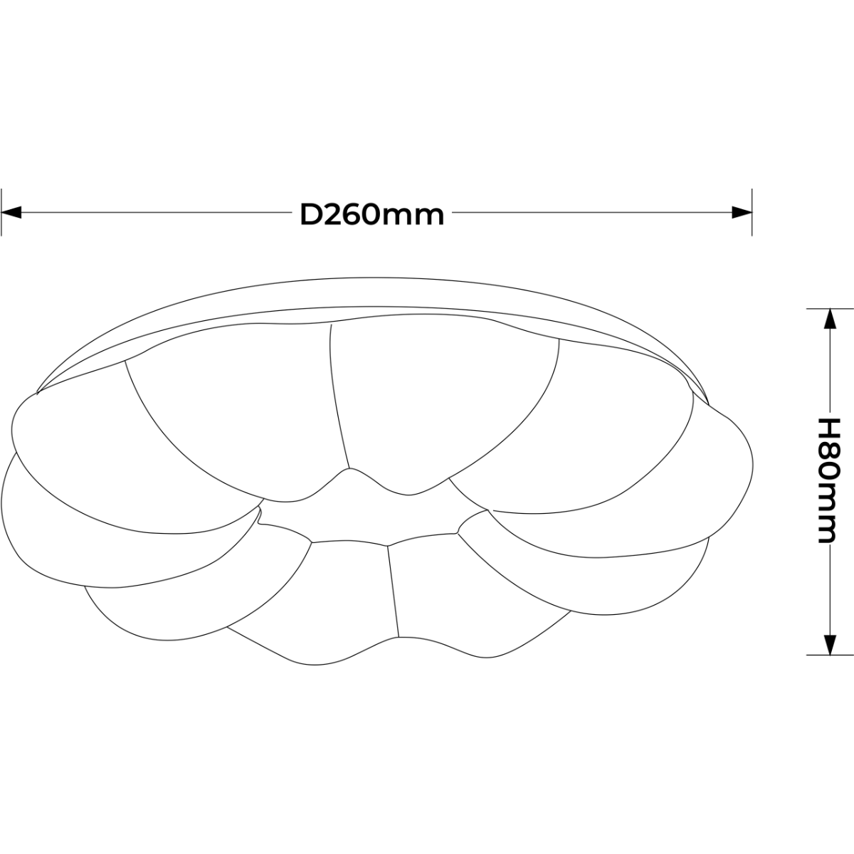 Light Prestige LP-8321/1C-26 WH Plafon Ariva 26 cm biały LED 4000K