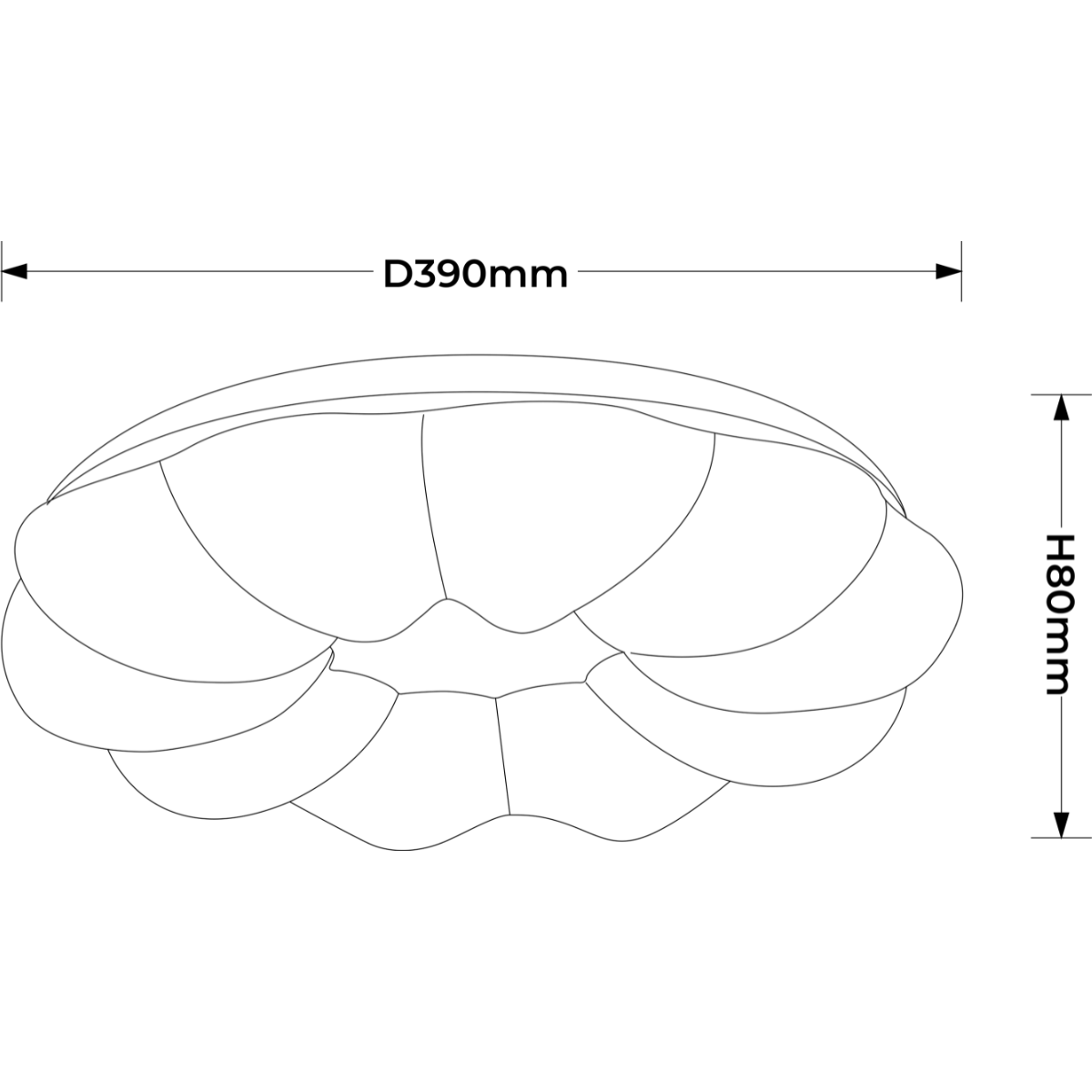 Light Prestige LP-8321/1C-40 WH Plafon Ariva 40 cm biały LED 4000K