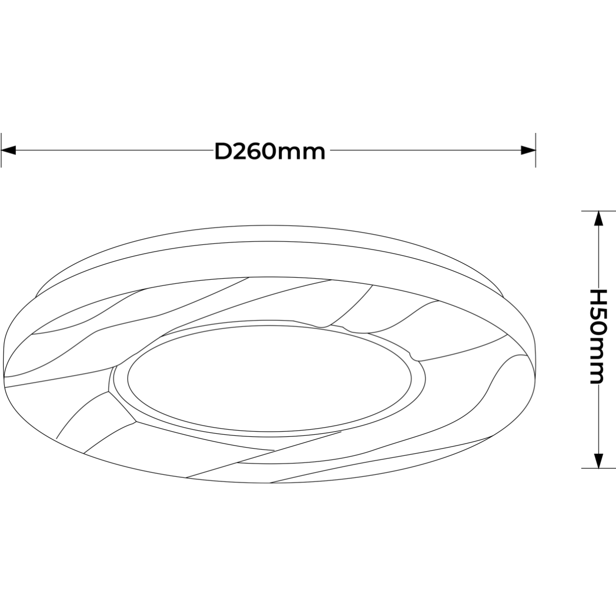 Light Prestige LP-7312/1C-26 WH Plafon Tenaro 26 cm biały LED 4000K