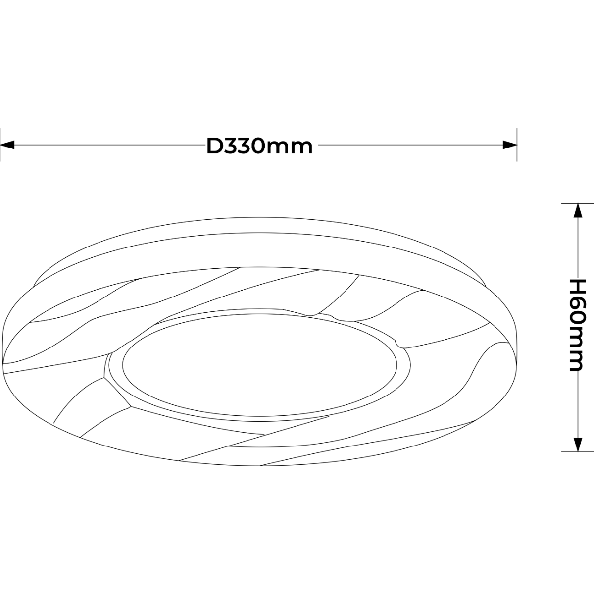 Light Prestige LP-7312/1C-33 WH Plafon Tenaro 33 cm biały LED 4000K
