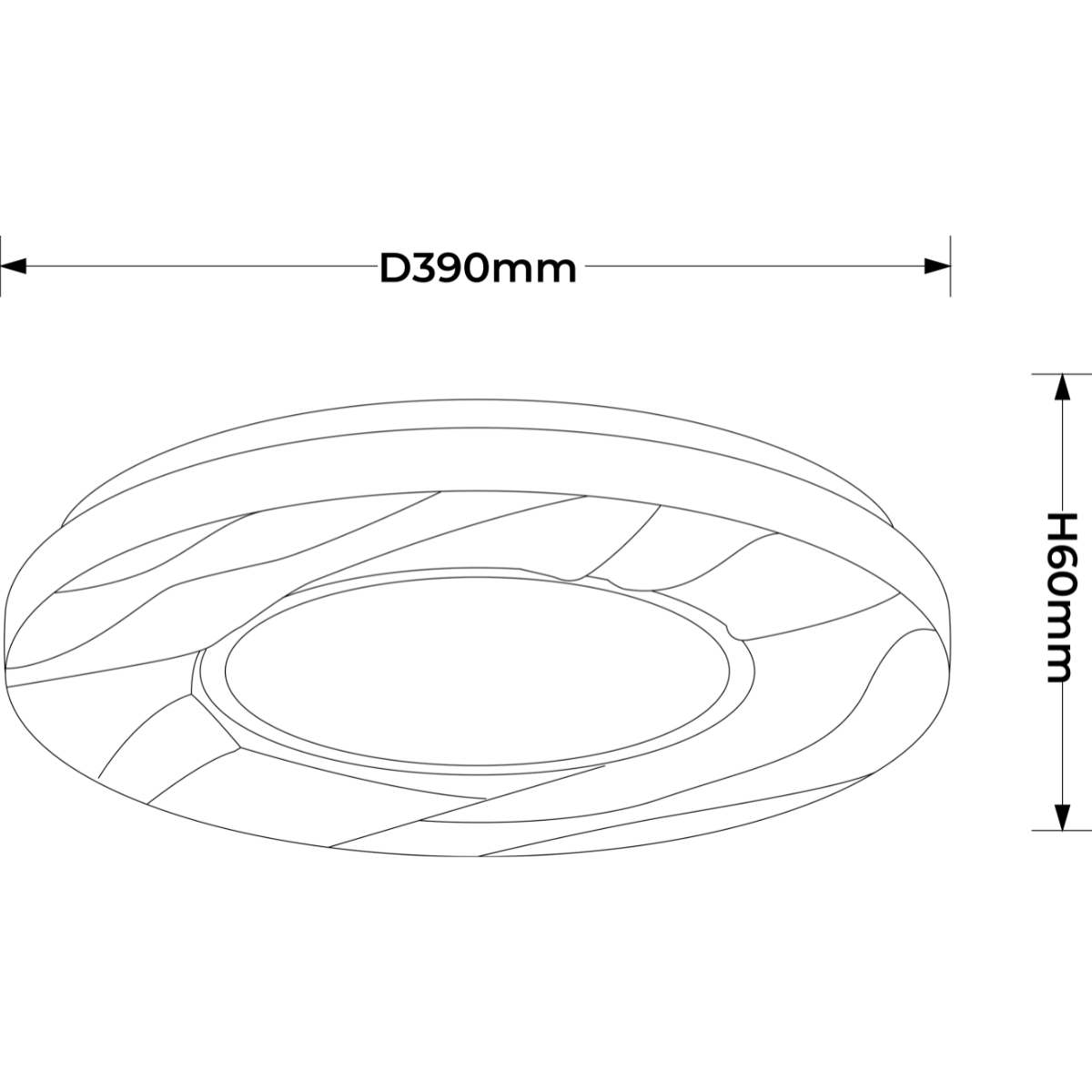 Light Prestige LP-7312/1C-40 WH Plafon Tenaro 40 cm biały LED 4000K