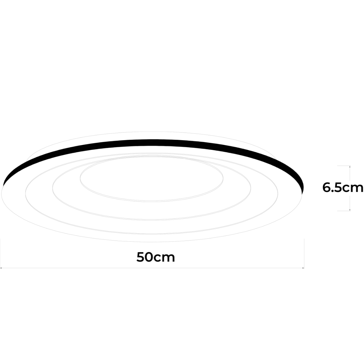 Light Prestige LP-3009/1C WH round Plafon Alune okrągły LED CCT