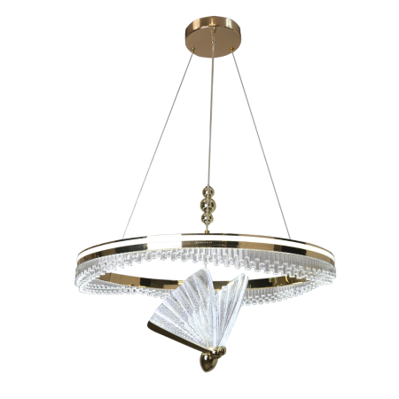 Light Prestige LP-2515/1P Cristal GD Lampa wisząca Marissa Cristal złota LED CCT