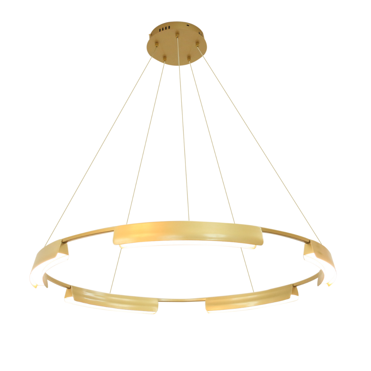 Light Prestige LP-9786/1P 80cm GD Lampa wisząca Tura 80 cm złota LED CCT