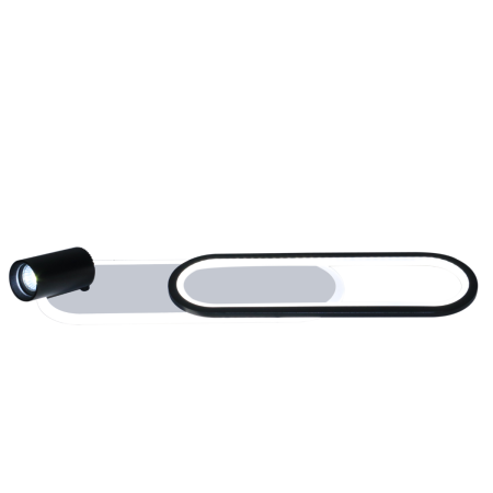 Light Prestige LP-0612/1C L BK Spot Parma 1 długi czarny 1xGU10 LED CCT
