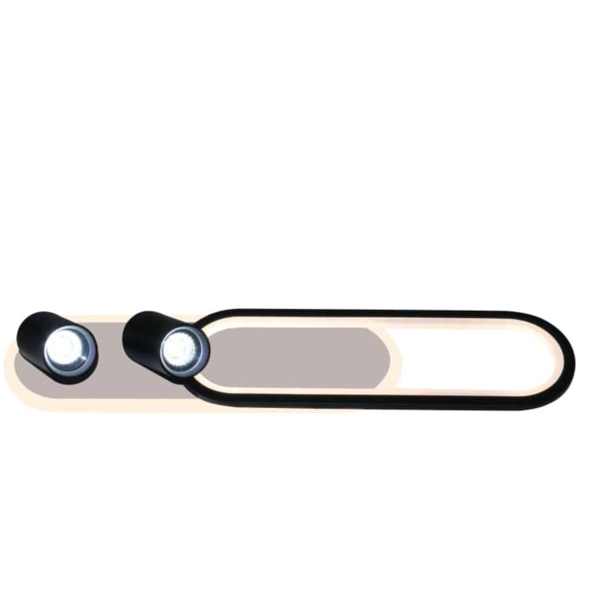 Light Prestige LP-0612/2C L BK Spot Parma 2 długi czarny 2xGU10 LED CCT