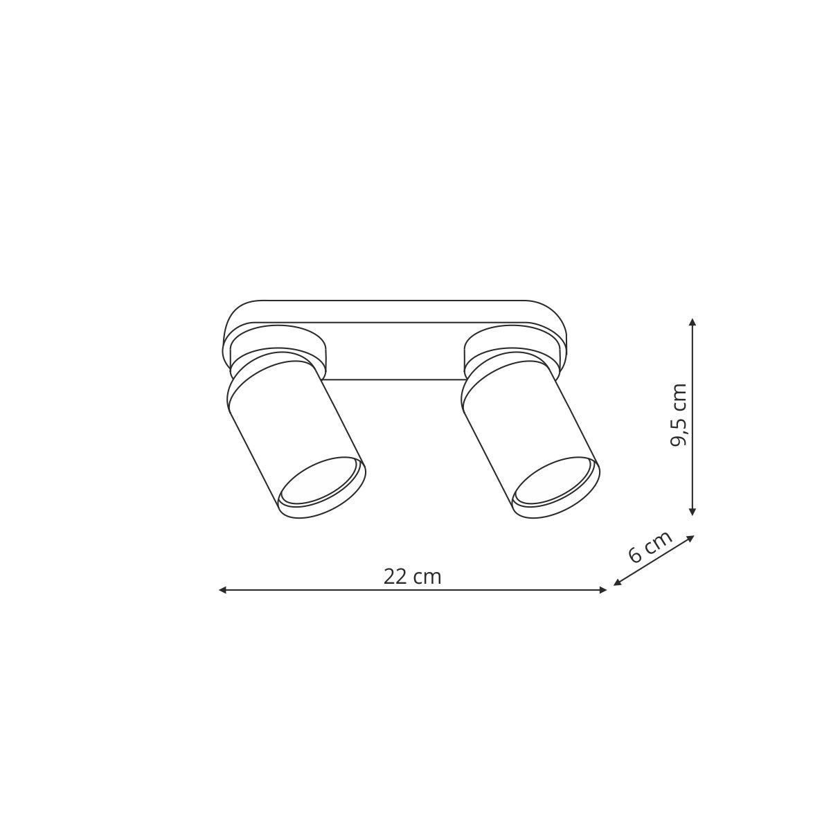 Light Prestige LP-6398/2WS WH Pointa 2 spot biały 2xGU10