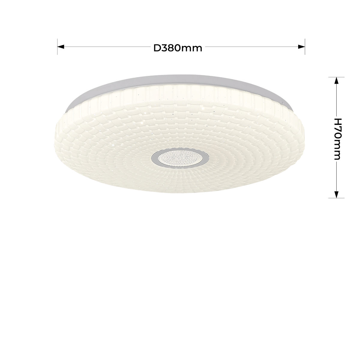 Light Prestige LP-5490/1C-40 WH Plafon Solaro 40 cm biały LED 4000K