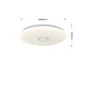 Light Prestige LP-5490/1C-40 WH Plafon Solaro 40 cm biały LED 4000K