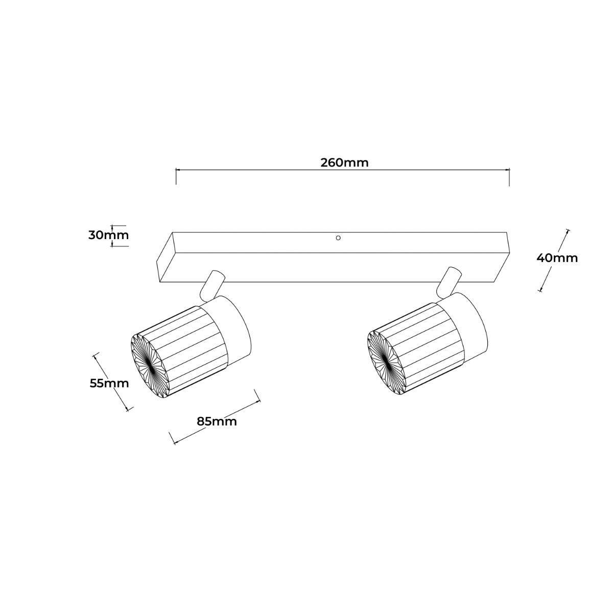Light Prestige LP-5923/2WS GD Erovia spot 2 złoty LED CCT
