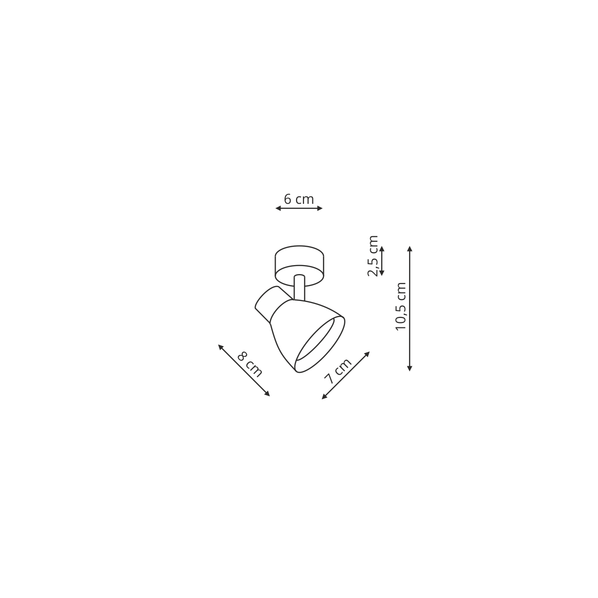 Light Prestige LP-9523/1WS BK Dravo 1 spot czarny 1xGU10
