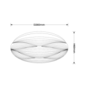 Light Prestige LP-9623/1C-26 WH Plafon Moluna 26 cm biały LED 4000K