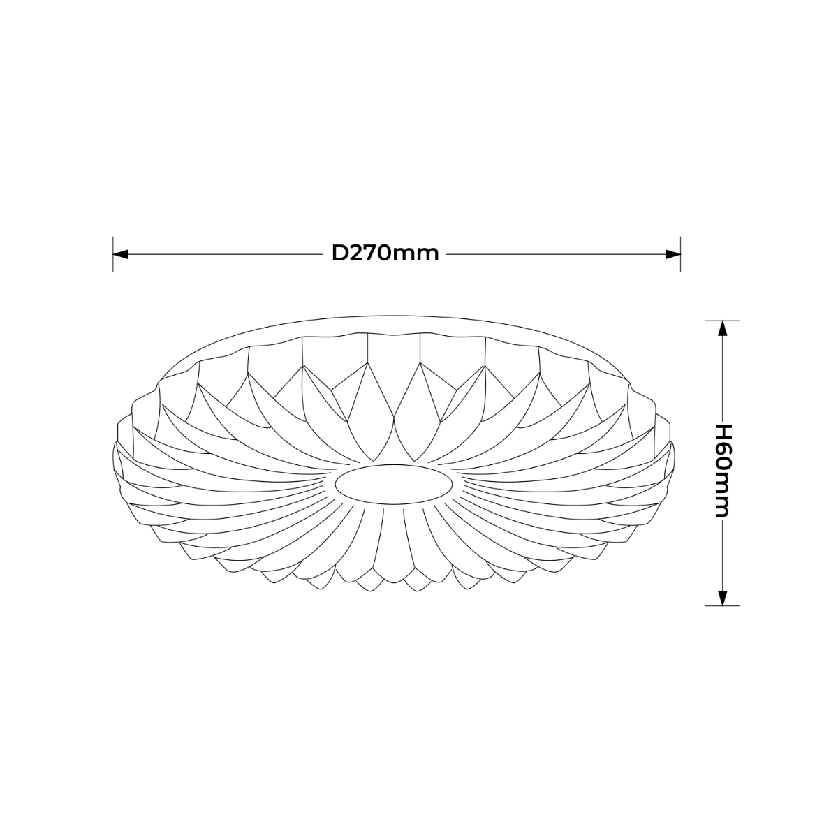 Light Prestige LP-4890/1C-26 WH Plafon Zivora 26 cm biały LED 4000K