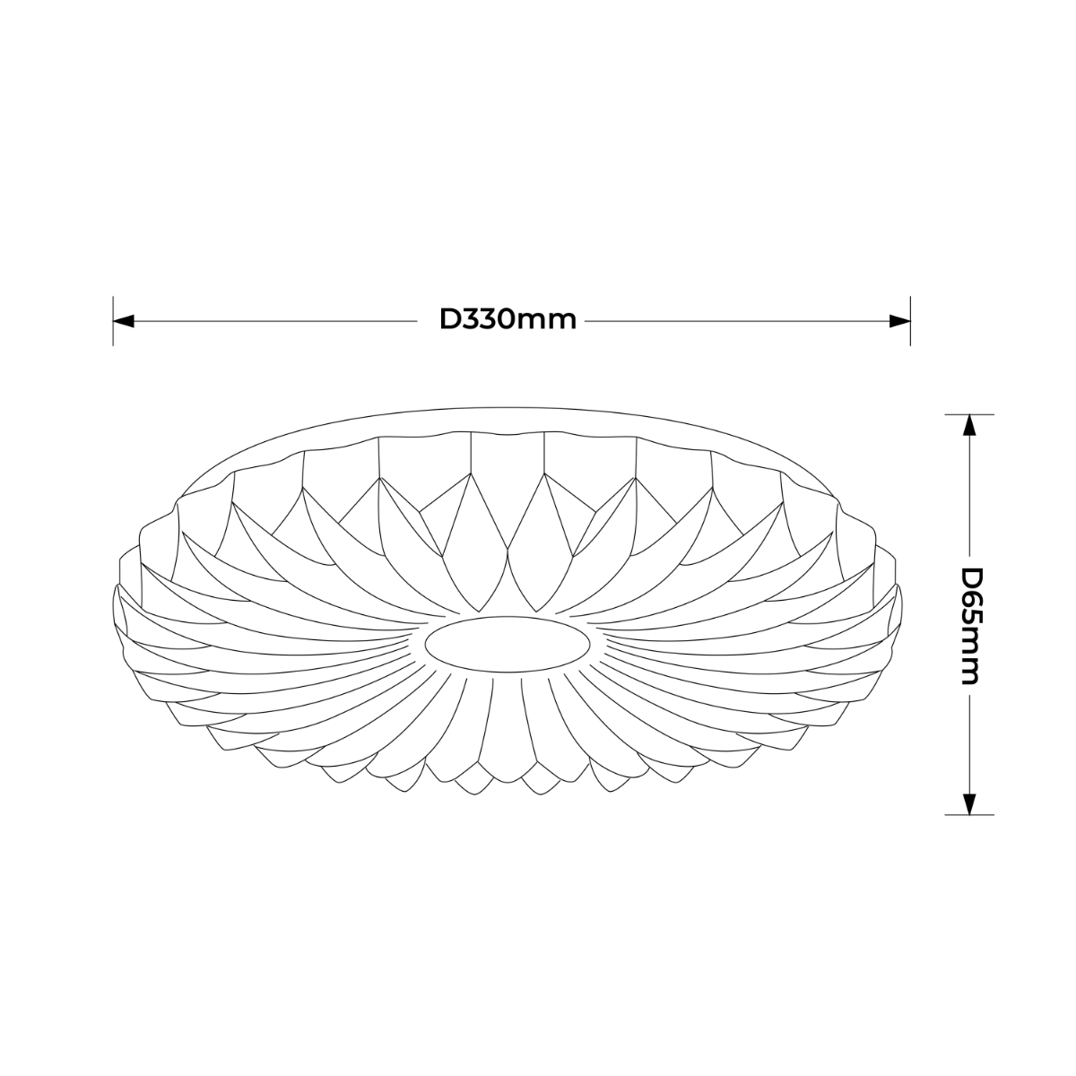 Light Prestige LP-4890/1C-33 WH Plafon Zivora 33 cm biały LED 4000K