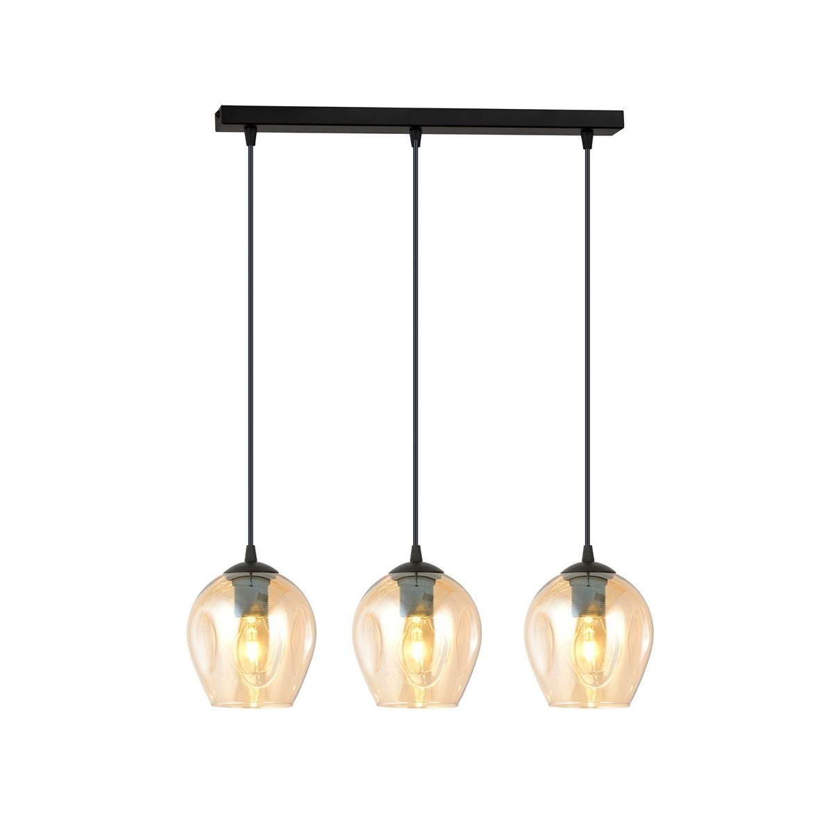 Emibig ISTAR 3 BL MIODOWY EM677/3 kolor czarny z kategorii lampy wiszące