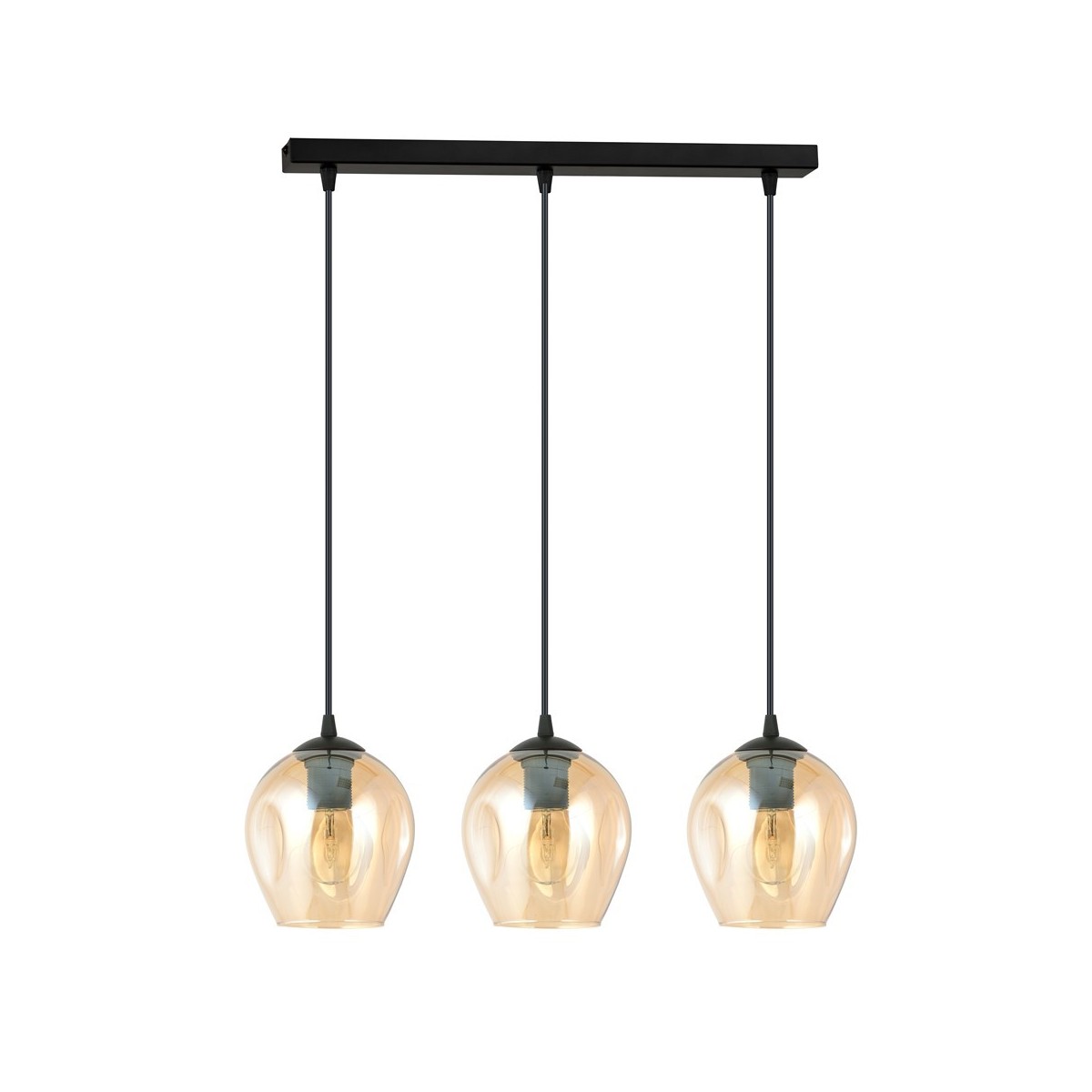 Emibig ISTAR 3 BL MIODOWY EM677/3 kolor czarny z kategorii lampy wiszące