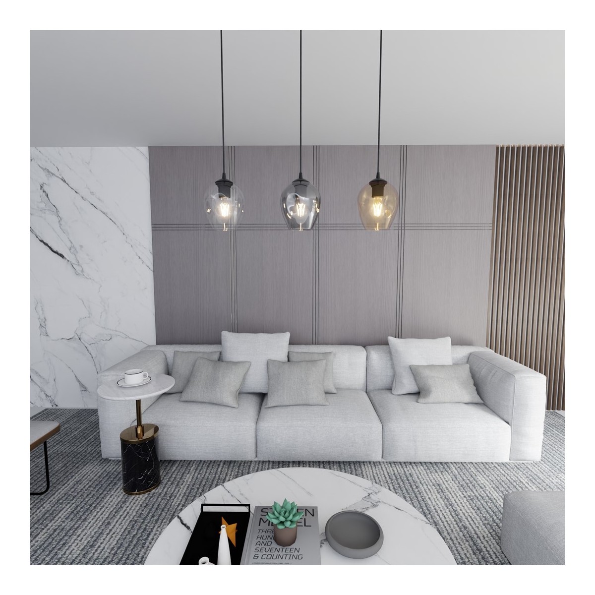 Emibig ISTAR 3 BL MIX EM678/3 kolor czarny z kategorii lampy wiszące