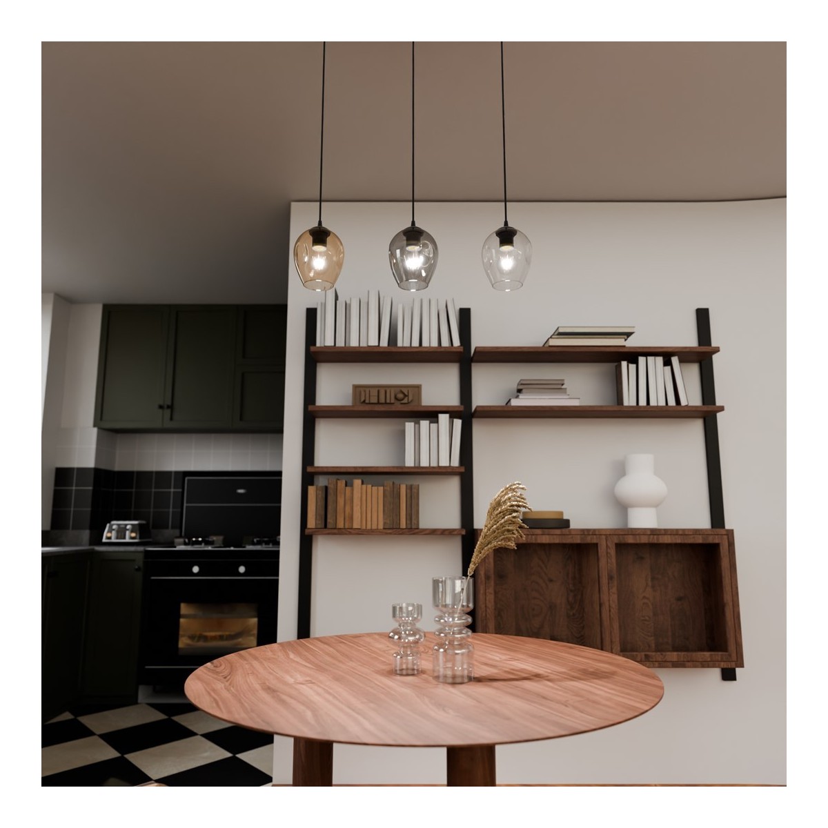 Emibig ISTAR 3 BL MIX EM678/3 kolor czarny z kategorii lampy wiszące