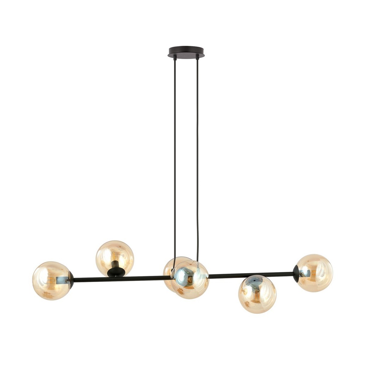 Emibig ROSSI 6 BL MIODOWY EM876/6 kolor czarny z kategorii lampy wiszące