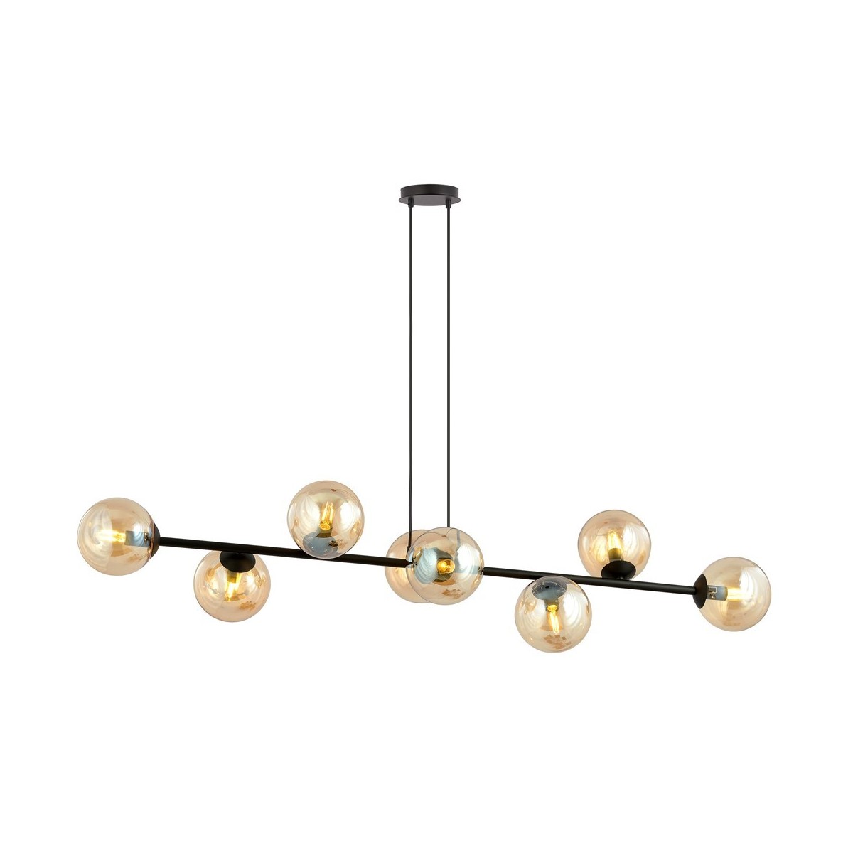 Emibig ROSSI 8 BL MIODOWY EM876/8 kolor czarny z kategorii lampy wiszące