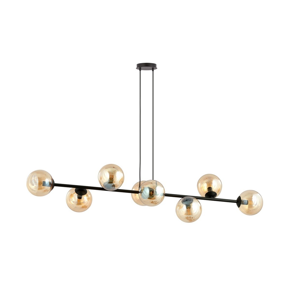 Emibig ROSSI 8 BL MIODOWY EM876/8 kolor czarny z kategorii lampy wiszące