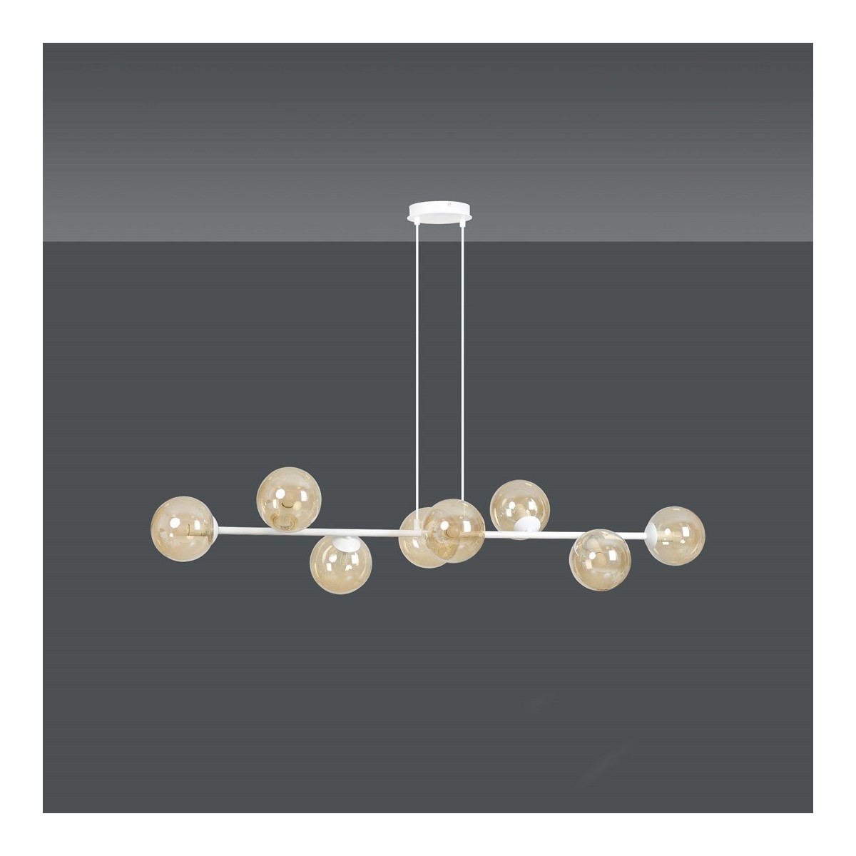 Emibig ROSSI 8 WH MIODOWY EM879/8 kolor biały z kategorii lampy wiszące