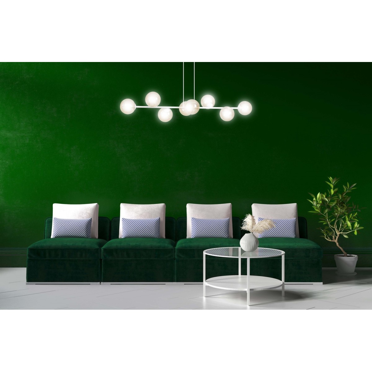 Emibig ROSSI 8 WH MIODOWY EM879/8 kolor biały z kategorii lampy wiszące