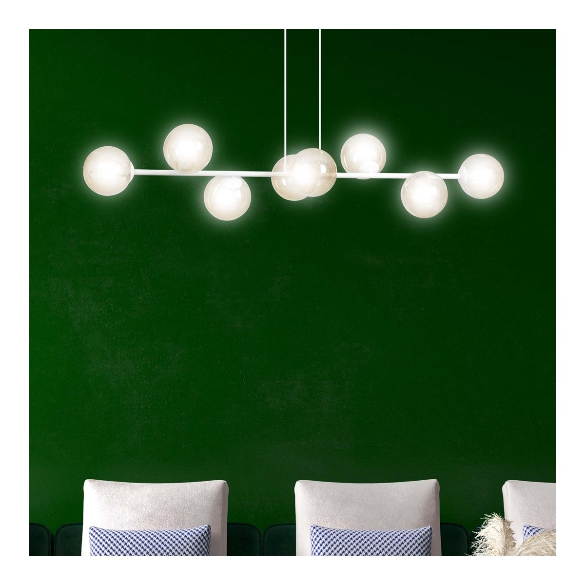 Emibig ROSSI 8 WH MIODOWY EM879/8 kolor biały z kategorii lampy wiszące